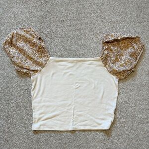 American Eagle Outfitters Cream Top